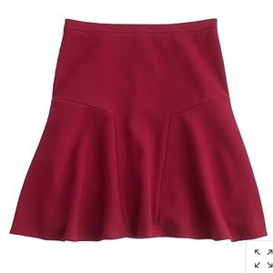 [NEW!] J. Crew Plaza Skirt in Crepe Red
